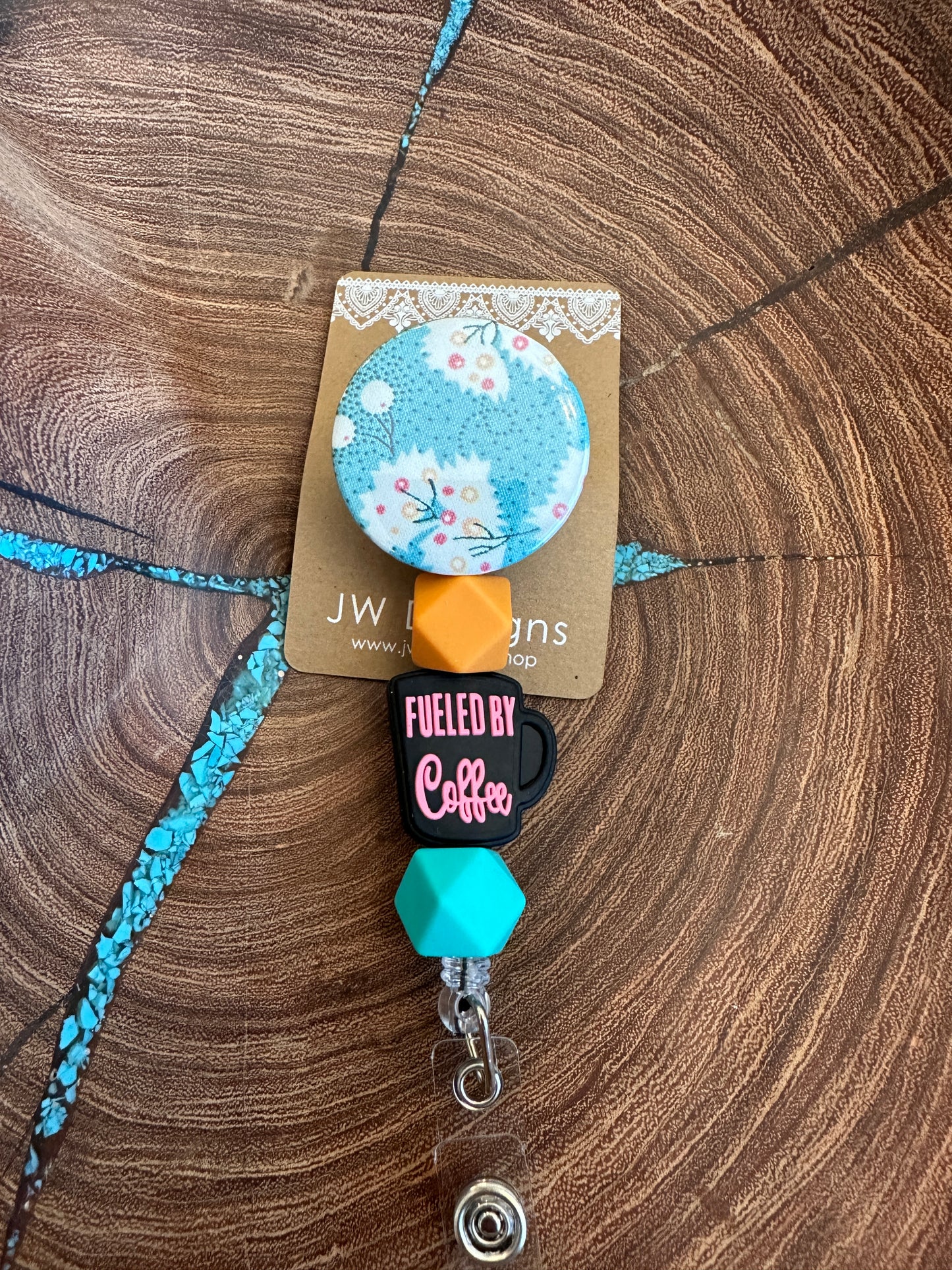 Badge Reels -Blue Floral